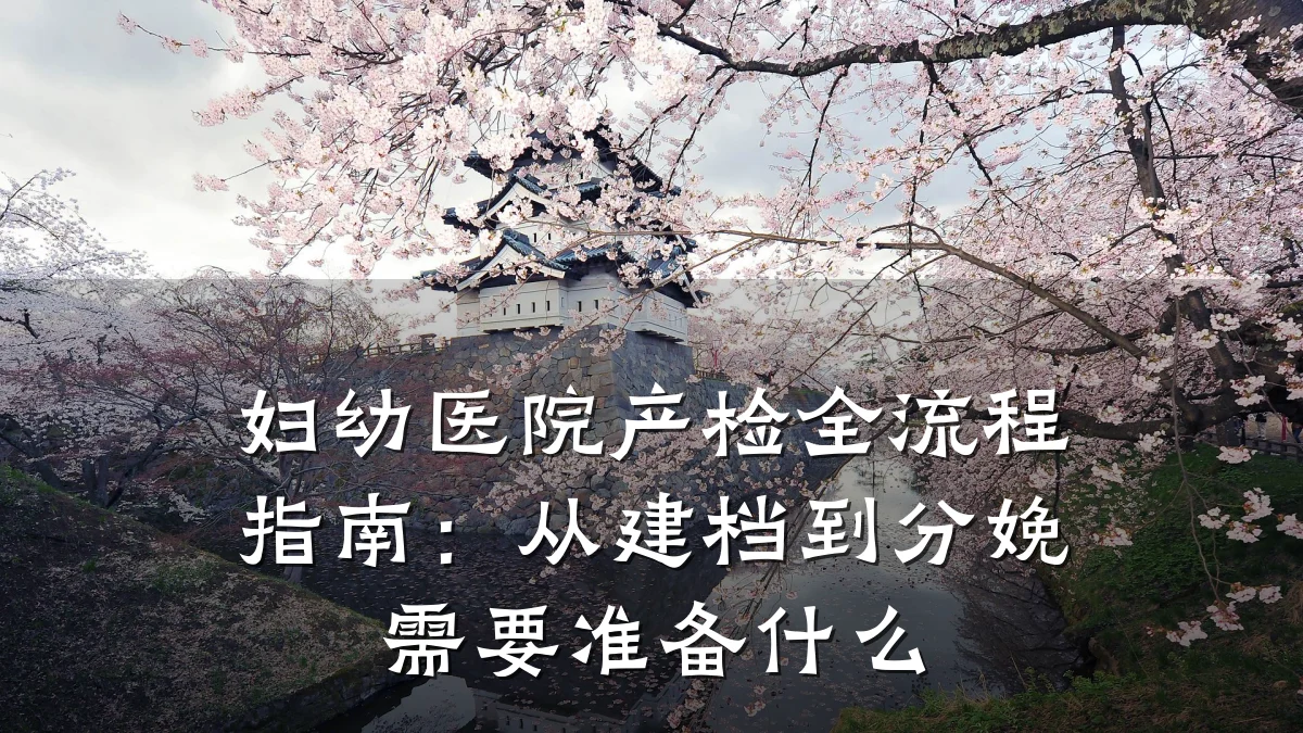 妇幼医院产检全流程指南：从建档到分娩需要准备什么