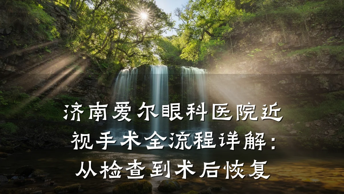 济南爱尔眼科医院近视手术全流程详解：从检查到术后恢复