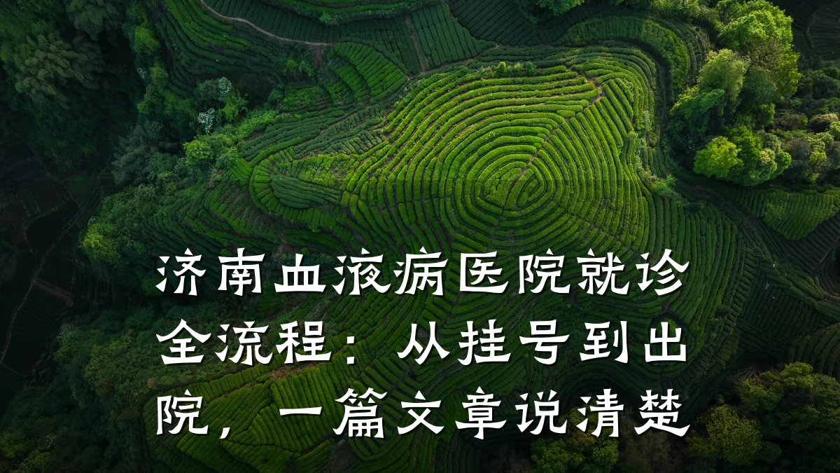 济南血液病医院就诊全流程：从挂号到出院，一篇文章说清楚