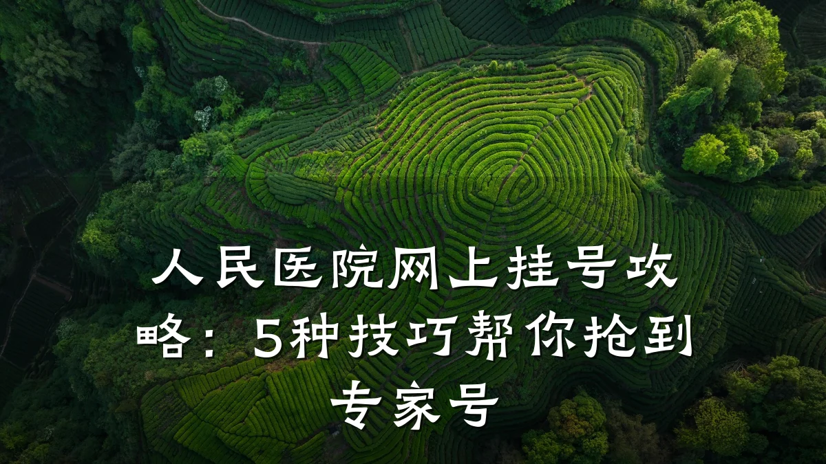 人民医院网上挂号攻略：5种技巧帮你抢到专家号