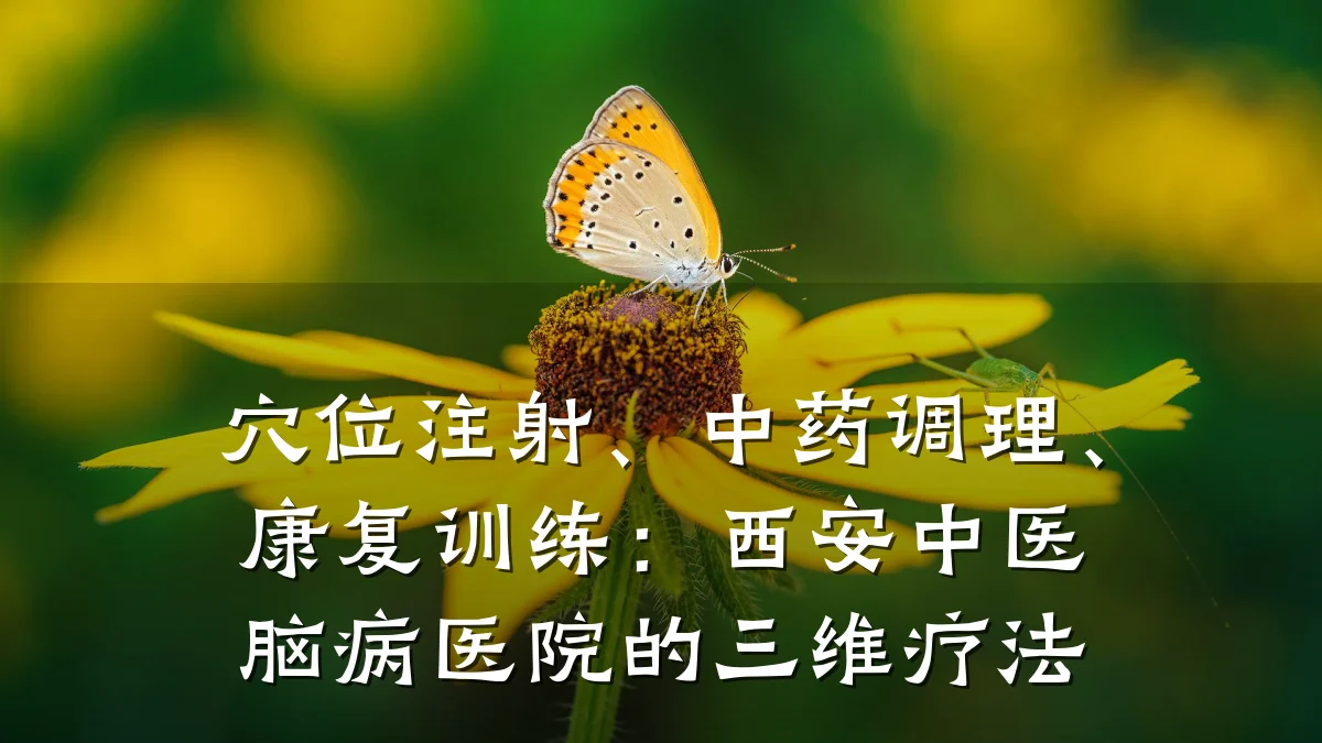 穴位注射、中药调理、康复训练：西安中医脑病医院的三维疗法