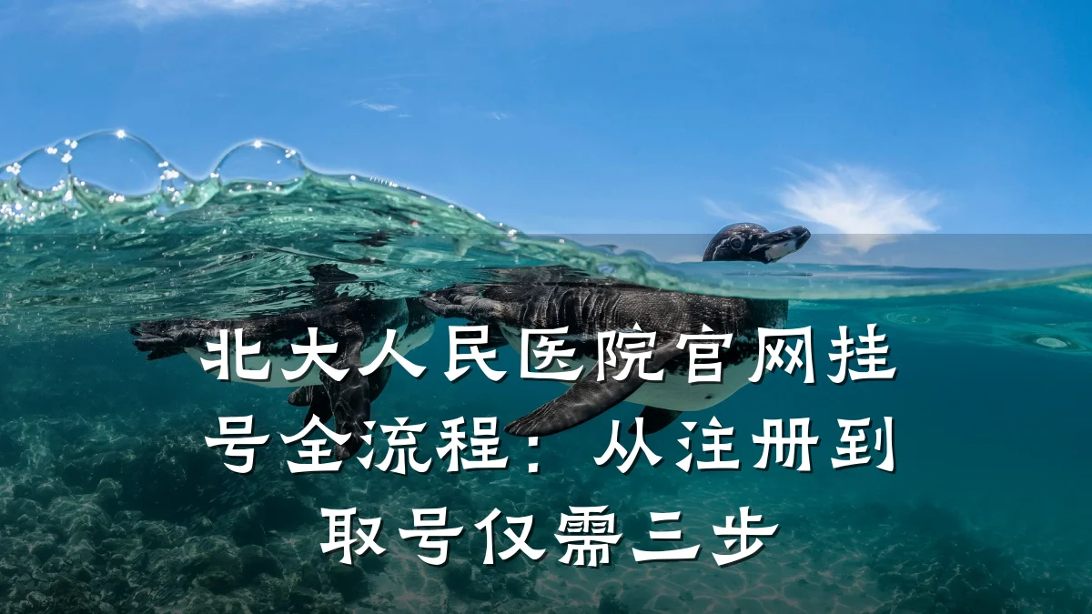 北大人民医院官网挂号全流程：从注册到取号仅需三步