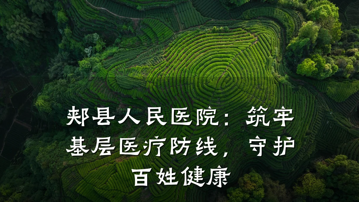 郏县人民医院：筑牢基层医疗防线，守护百姓健康