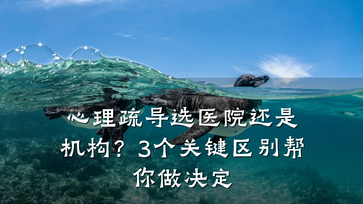 心理疏导选医院还是机构？3个关键区别帮你做决定