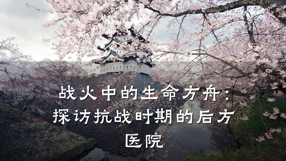 战火中的生命方舟:探访抗战时期的后方医院