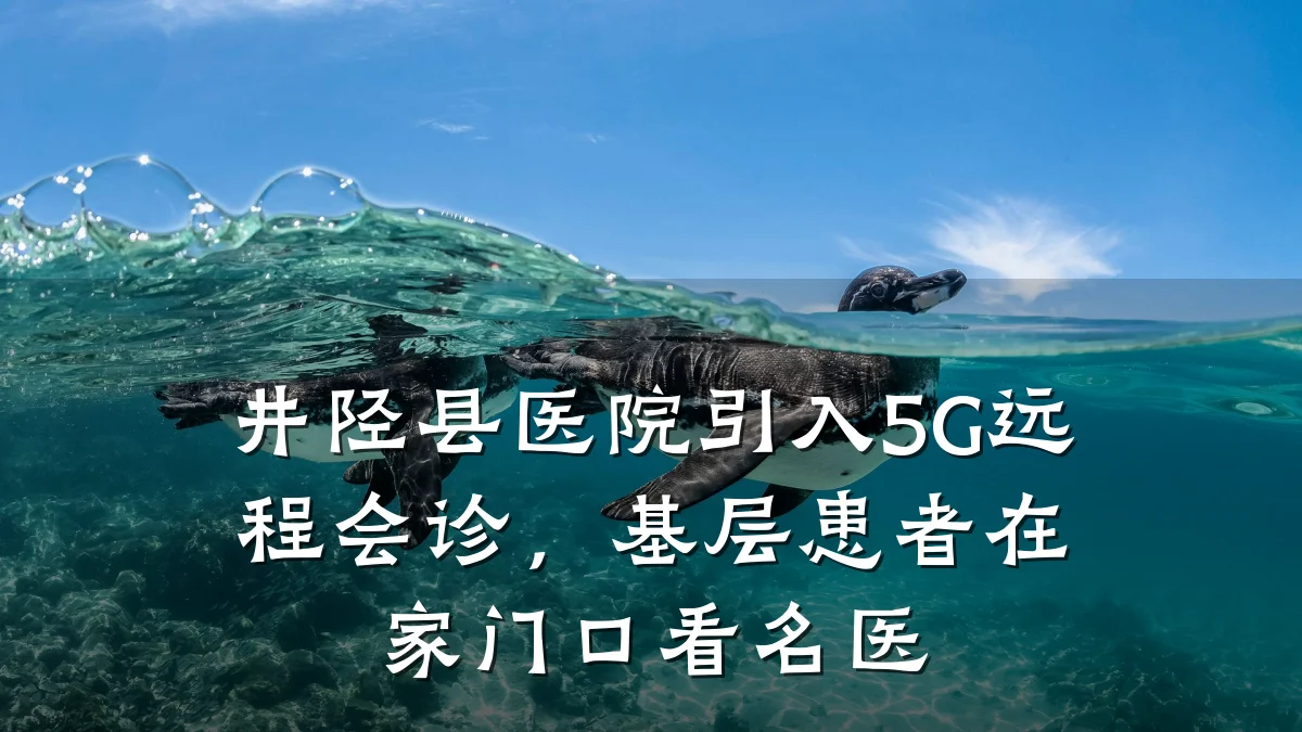 井陉县医院引入5G远程会诊，基层患者在家门口看名医