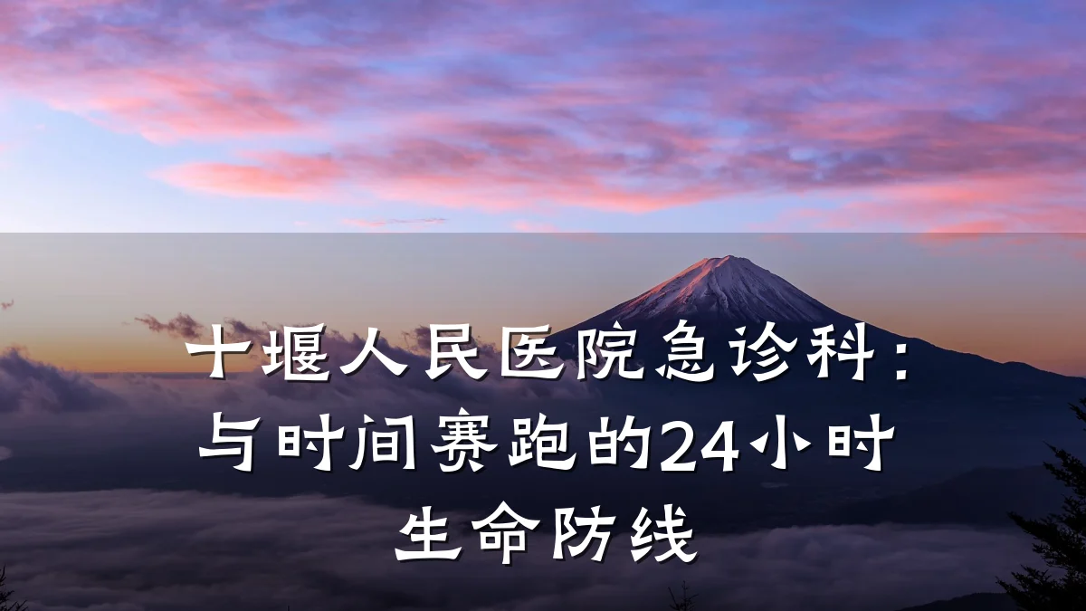 十堰人民医院急诊科：与时间赛跑的24小时生命防线