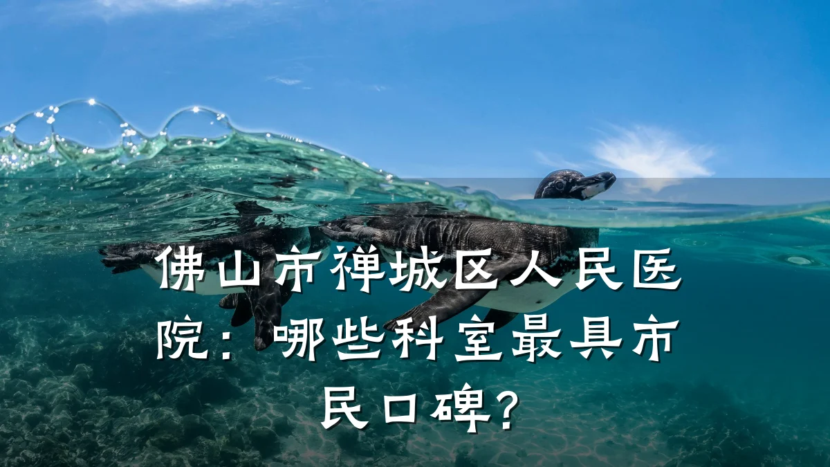 佛山市禅城区人民医院：哪些科室最具市民口碑？