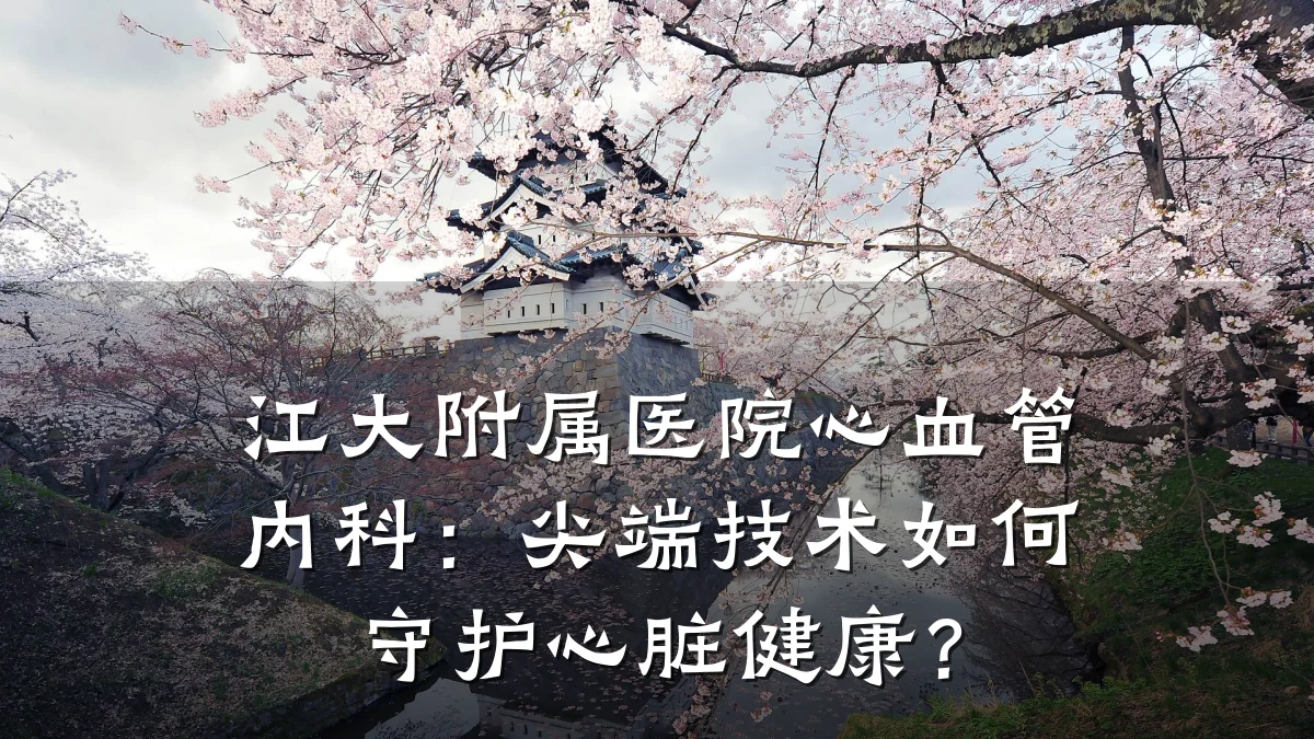 江大附属医院心血管内科：尖端技术如何守护心脏健康？