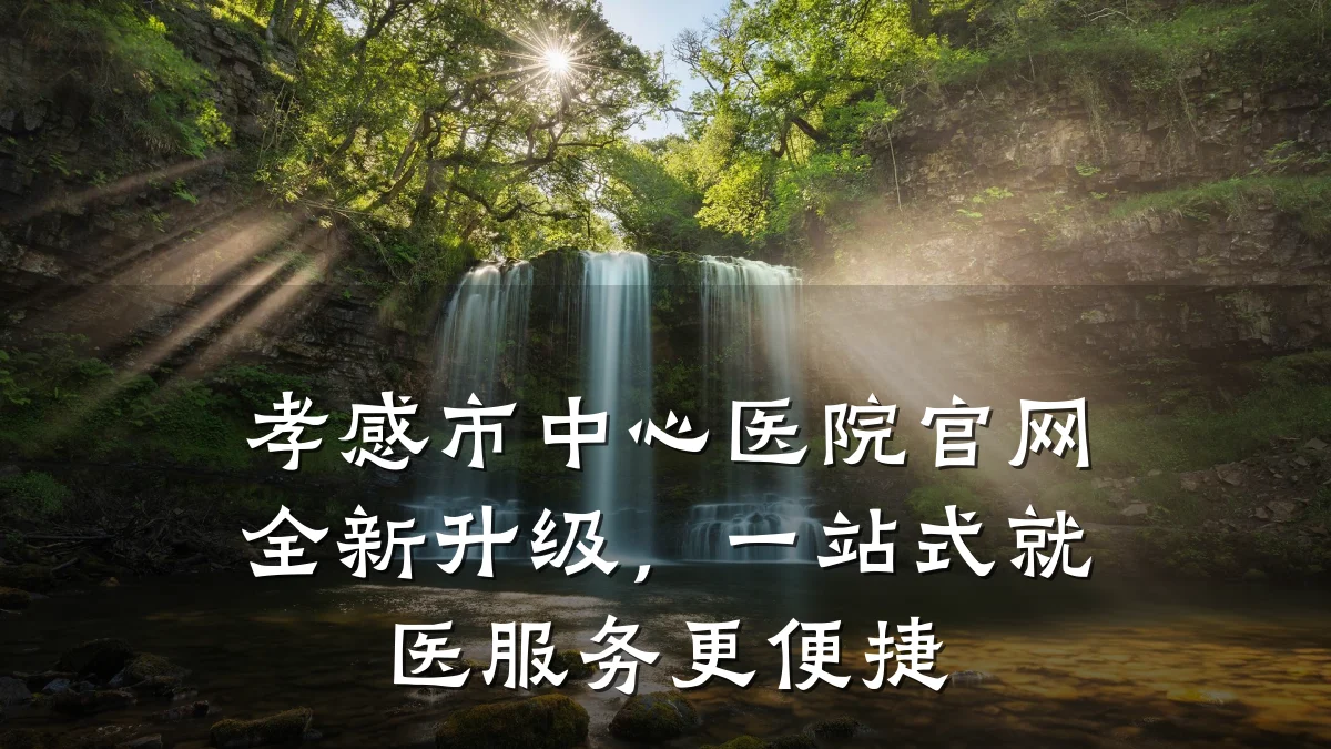 孝感市中心医院官网全新升级,一站式就医服务更便捷