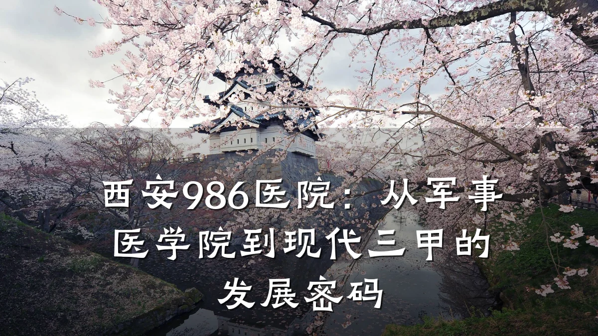 西安986医院：从军事医学院到现代三甲的发展密码