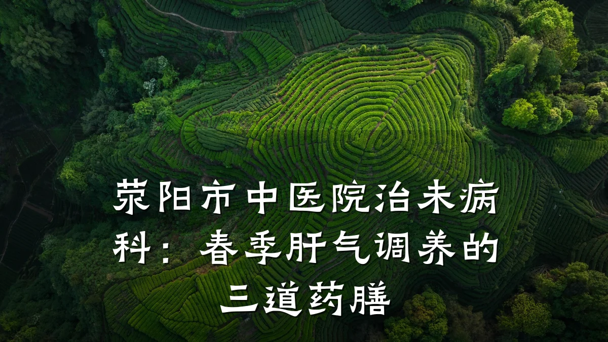 荥阳市中医院治未病科：春季肝气调养的三道药膳