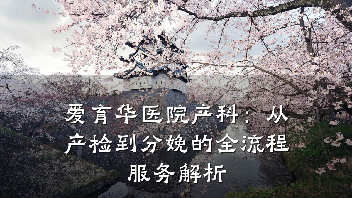 爱育华医院产科:从产检到分娩的全流程服务解析