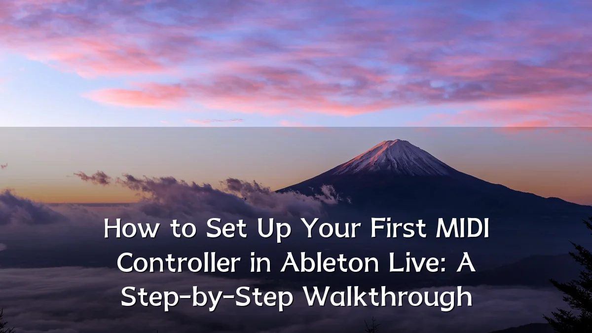 How to Set Up Your First MIDI Controller in Ableton Live: A Step-by-Step Walkthrough